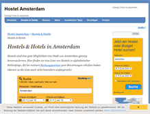 Tablet Screenshot of hostel-amsterdam.org